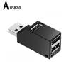 USB 3.0 HUB Adapter Extender Mini Splitter Box 1 To 3 Ports Data Transfer High Speed USB2.0 Hub For PC Laptop U Disk Card Reader