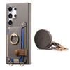 Ring Stand Card case Cover for Galaxy S21/S22/S23/S24/S25, for Samsung A13/A14/A15/A16/A23/A24 Lanyard Wallet Case Phone Cover