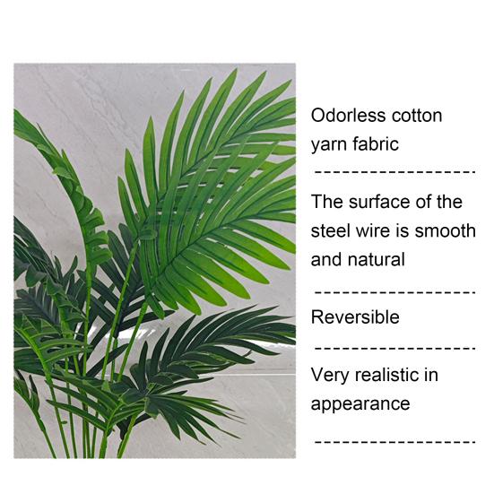 Artificial Areca Palm Plant Fake Tropical Palm Tree UV Resistant Faux Green Plant for Sunday Floral Arrangement Hawaiian Luau Jungle Beach Party Decor