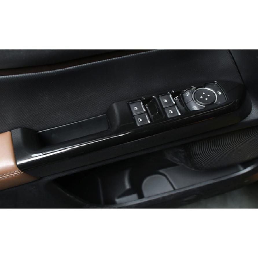 Glossy Black Window Lift Panel Switch Cover Trim For - Ford Bronco Sport