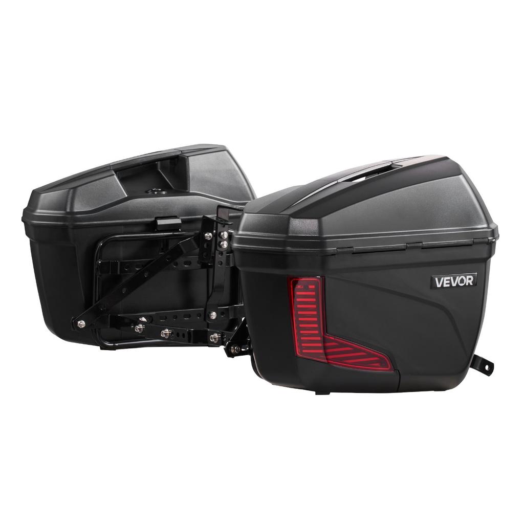 VEVOR Motorcycle Side Case 46L (23L*2) Universal ABS Motorcycle Saddle Case