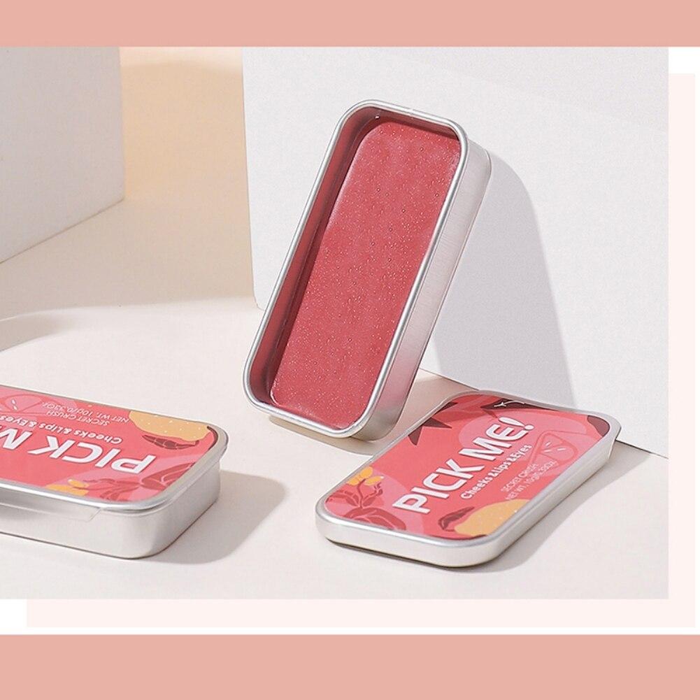 

Pick Me Matte Blush 3-в-1 Губная помада Восстанавливающая палитра теней для век Rouge Natural Peach Contouring Blusher