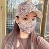 Summer mesh sequin hat - breathable, sun-proof, sun-shielding hat for outdoor activities. Fashionable and versatile Korean baseball cap with a brim.