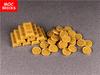 MOC Bausteine Dunkel Silber Grau Goldene Geldmünze Werkzeug Barren Bausteine Figur DIY Puppen Spielzeug ideal für Kinder Weihnachtsgeschenke