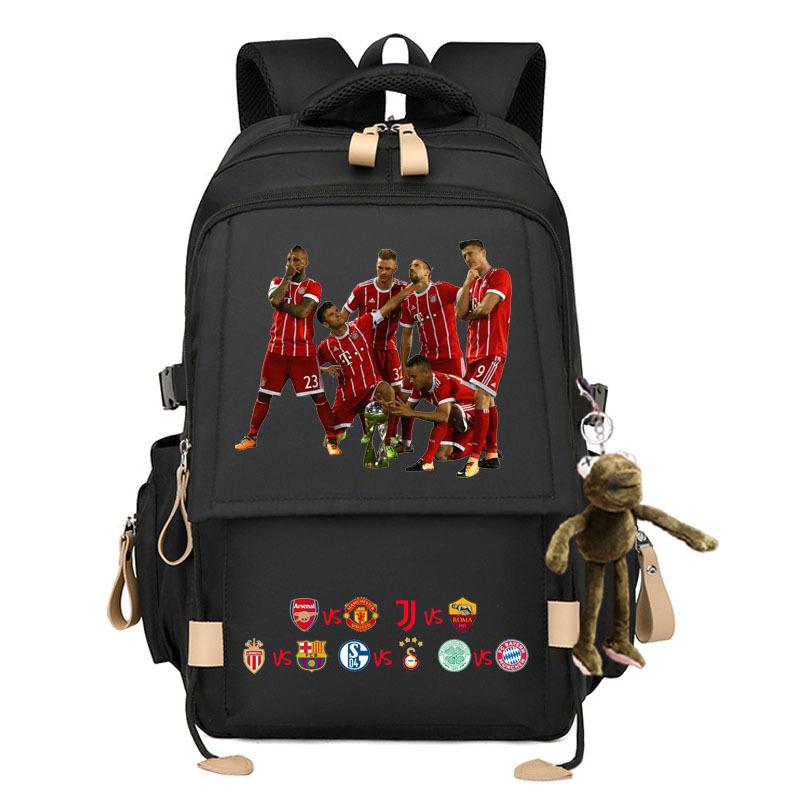 Uefa Champions League Football World Cup Backpack Real Madrid Kakabasa Messi Chelsea Manchester United Students