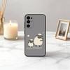 Clever das S-Schaf S-Shaun-SS Handyhülle Schwarzes Silikon Weich Für Samsung S25,S24,S21,S22,S23,S30,Ultra,S20,Plus,Fe,Lite