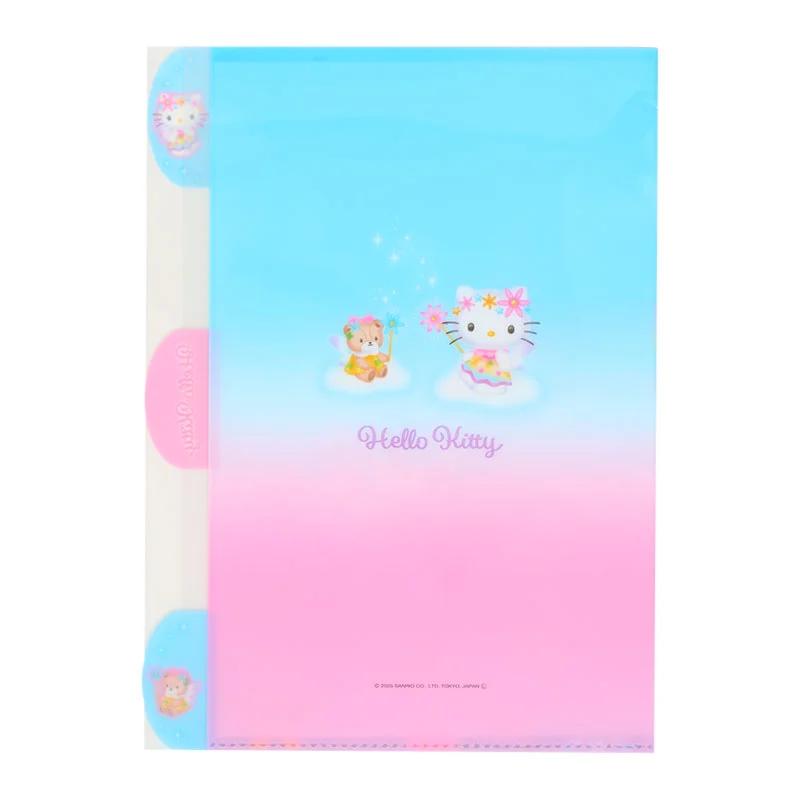 Sanrio Hello Kitty A4 Průhledný pořadač s 5 kapsami ( Fantasy Anděl ) Japonsko NOVÉ Postavičky Sanrio