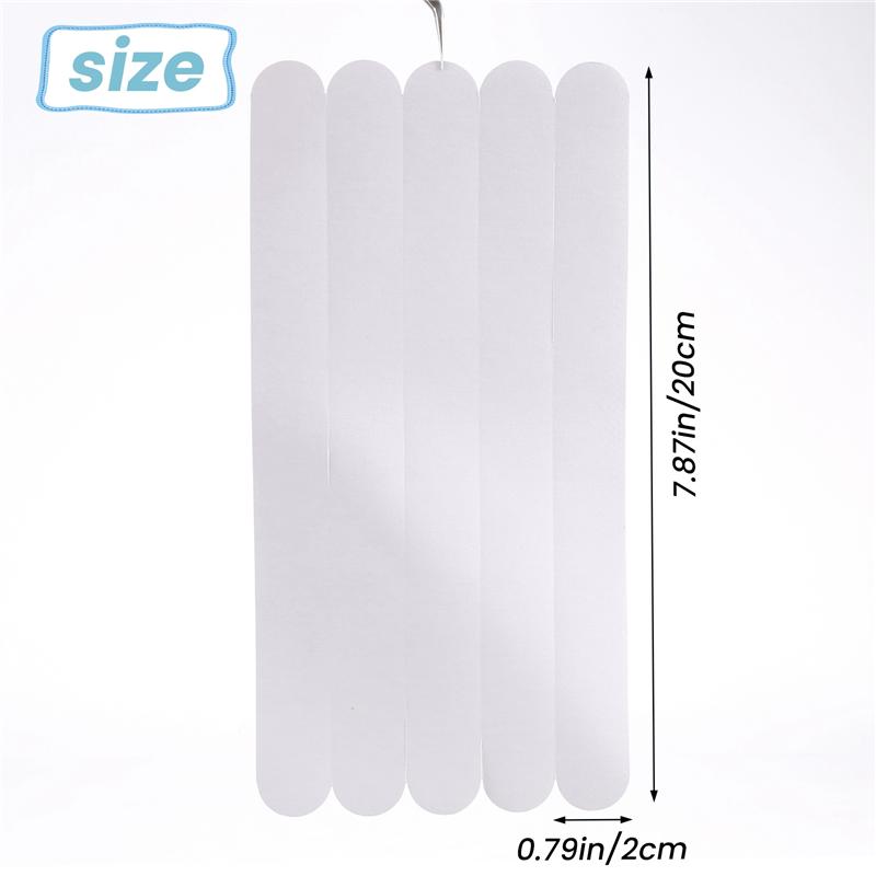 AD23-10Pcs Anti-Slip Strips Safety Shower Treads Stickers Bathtub Non Slip Stickers Stair Step Anti Slip Tape 7.87Inch