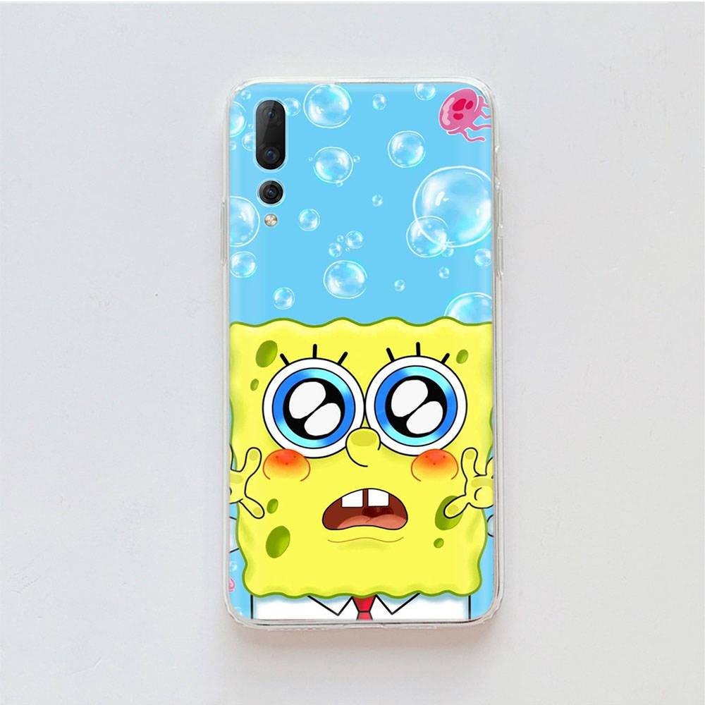 

Прозорий чохол для Samsung A04 A14 A23 M33 M53 Realme 10 9 C35 C55 VIVO X80 Infinix Hot 30 Note 11 Tecno Spark 8P Pro S-39 Lovely Spongebob Tecno Pova 3 аеро