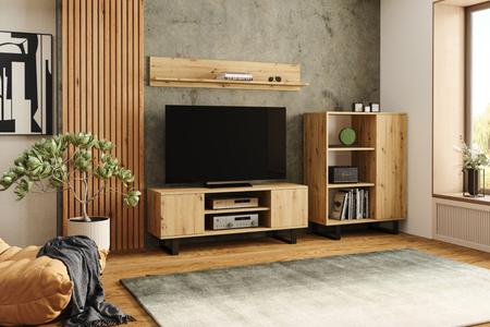 Focus RTV cabinet 135 cm - loft Oak artisan
