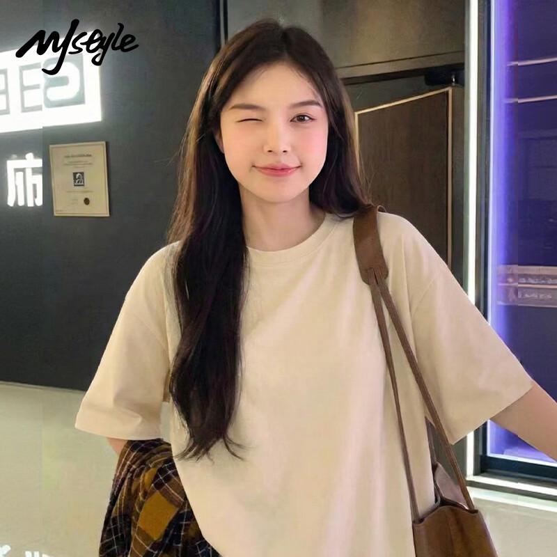 MJ STYLE Women's Pure Cotton Short Sleeve T-Shirt