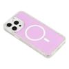 For iPhone 16 Pro Max Case Compatible with MagSafe Rhinestone Edge Glitter Back TPU + PC IMD Phone Cover