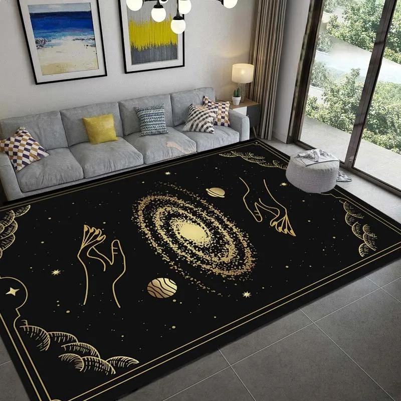 Tarot Witch Gothic Eyes Print Carpet for Living Room Home Decoration Sofa Table Large Area Rug Bedroom Bedside Floor Mat Gift
