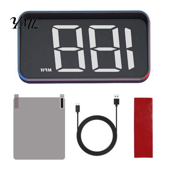 Vehicle Monitoring System Car HUD, Heads-up Display for Cars, GPS Speedometer with Dual Chip 10Hz Speed Reading Truck Refresh, KMH/MPH Plug-and-Play,