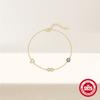 S925 Sterling Silver Daily Pedo Element Love/Infinite Loop Demon'S Eye Versatile Bracelet Bracelet