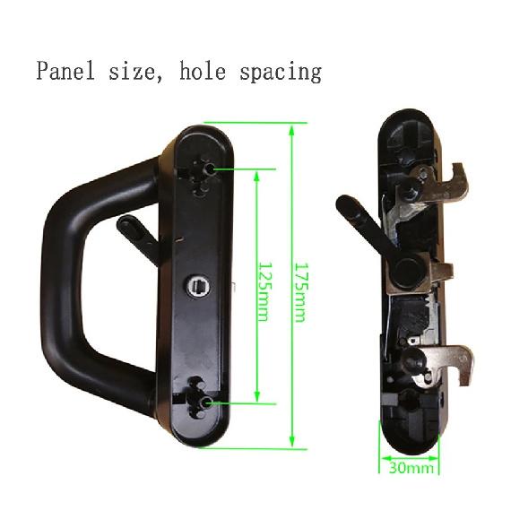 Unilateral Luxury Docking Lock Large Sliding Door Lock Wardrobe Kitchen Partition Balcony Glass Sliding Door Handle Lock