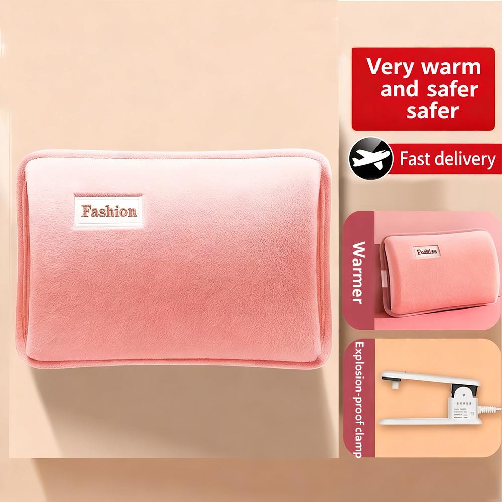 Electric Hot Water Bag Home Heater Soft Winter Hand Warmer Reusable Bottle EU Plug Rechargeable Pocket Warmer Home Office