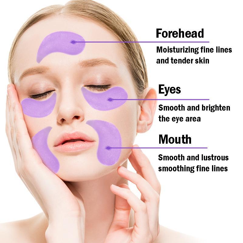 Images Grape Seed Eye Patches Hydrating Anti Aging Eye Mask Remove Dark Circles Eye Bags Firming Smooth Moisturizing Eye Care