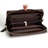 Men'S Leather Clutch Bag Premium Retro Multifunctional Wrist Wallet Large Capacity Long Zipper Wallet