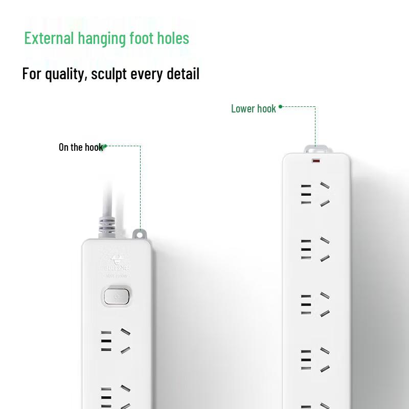 BULL 6-Outlet Power Strip with Overload Protection