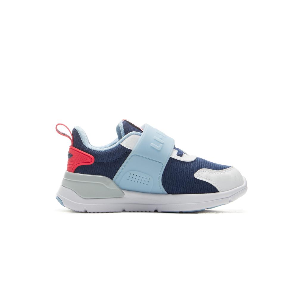 Li Ning Kids Sports Lifestyle Series Antibacterial Comfortable Casual Shoes Kids Casual Shoes Deep-Navy Aurora-Blue Standard-White YKNU118-3
