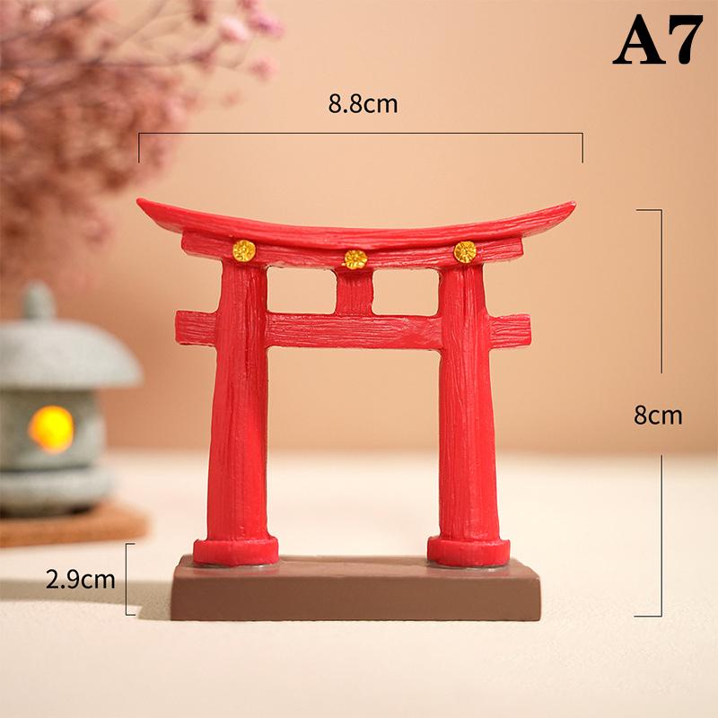 Poartă Torii Miniatură Templu Shinto Japonez Model Arhitectural Asiatic Ornament Grădină Bonsai Decor Acvariu Decor Chinezesc