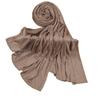 Shimmering Rhinestones Trimmed Womens Head Scarf Premium Silk Cotton Fabric Multifunctional Neck Wrap Fashion Accessory