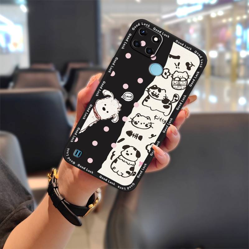 Phone Pouch Graffiti Phone Case For OPPO Realme C21Y/C25Y Silicone Back Cover Full Wrap Anti-dust Anti-knock Soft Case