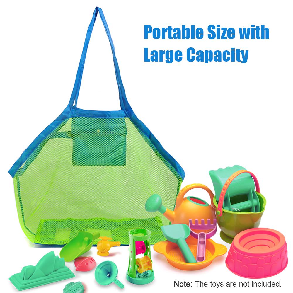 Buy Beach Mesh Bag Beach Bag Foldable Toy Tote Bag For Travel Beach