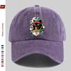 pc Japanese Anime Cat  Ramen Print Trucker Cap  Adjustable Buckle Strap Washed Baseball Hat Suitable for Men  Women Vintage