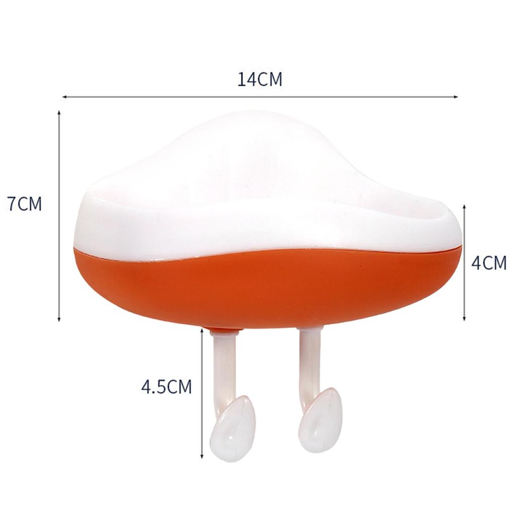 Cartoon Shaped Wall-Mounted Soap Box, Practical for Bathroom Kitchen
