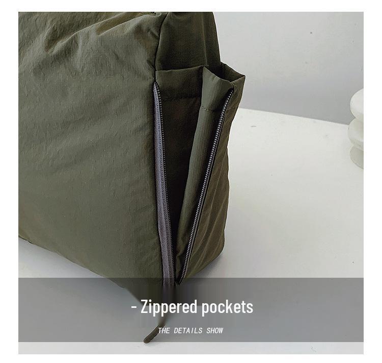 Unisex Multi-Pocket Casual Crossbody Tote