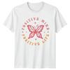 Positive Mind Positive Life Unisexs TShirt Butterfly Art Inspirational Lifestyle