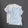 Women's Light Blue Loose Cotton Short-Sleeve T-Shirt - 2025 Summer All-Match Casual Commuting Slim Top