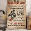 Metal Poster I Love You More Vintage Wall Decor for Bar