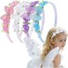 Handmade Children Girls Headband Flower Butterfly Kids Hair Head Hoop Bands  Headdress Accessories