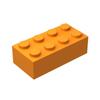 Classic Bulk Solid Color Bricks3001 2x4 Building Blocks 150pcs Grey Orange Pieces Compatible with Lego All Major Brick Brands