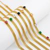 18K Gold Plated Cuban Link Chain Necklace for Women - Stainless Steel, French Retro Design