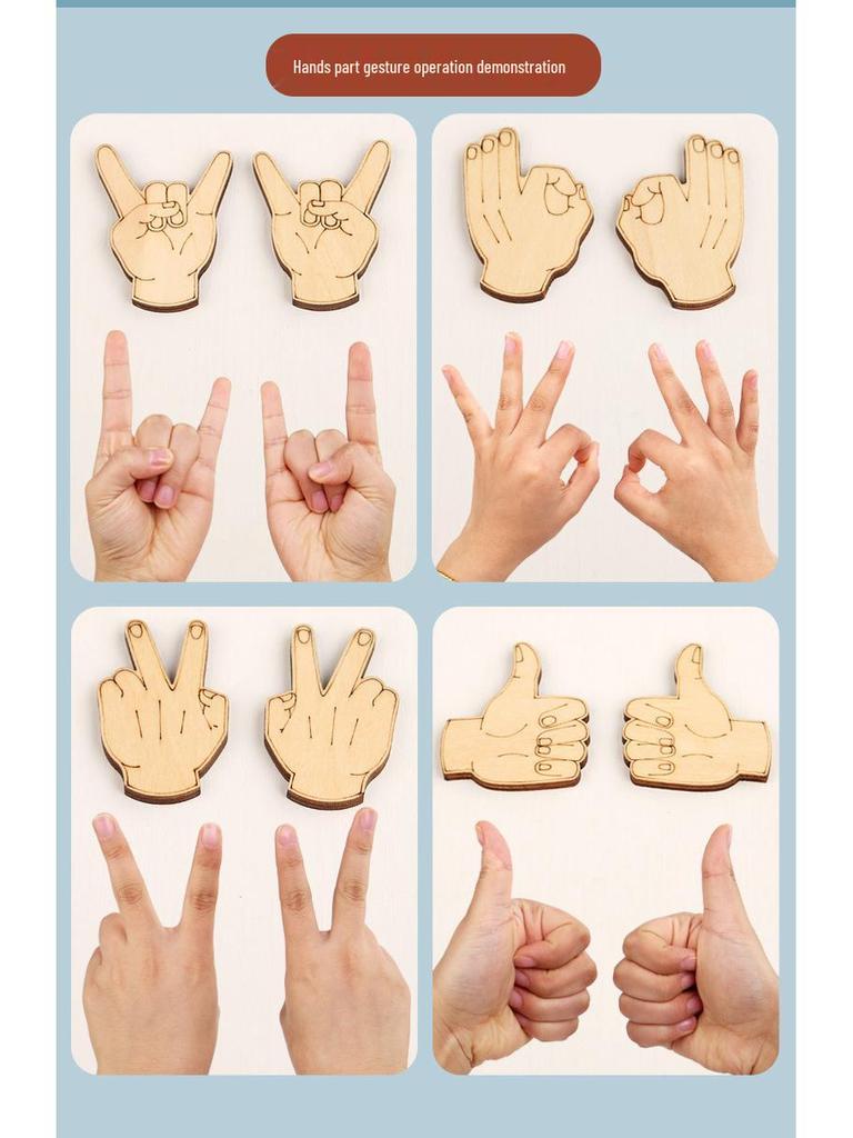 Montessori Wooden Building Blocks for Kids' Finger Skill and Brain Development