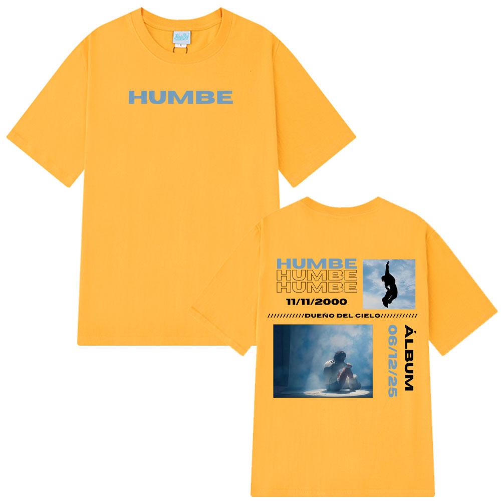 Customization Singer Humbe Esencia Tour Graphics T Shirts Unisex Unisex Hip Hop Tshirt Short Sleeve Fashion Oversized Cotton Tshir