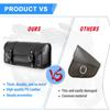 Universal PU Leather Motorcycle Side Saddle Bag Hanging Bag Plastic Quick Release Buckle Tool