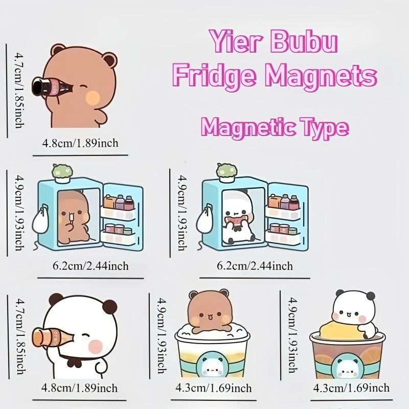 

Милые Магниты на Холодильник Bubu Dudu Кавайный Панда Иер Магниты-Наклейки на Холодильник Декор для Дома Наклейка Креативные Аниме Аксессуары для Дома