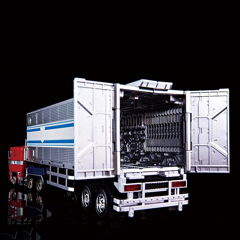 Cool Change Transforming Optimus Prime Trailer Toy - Autobot Model with Spike & Roller