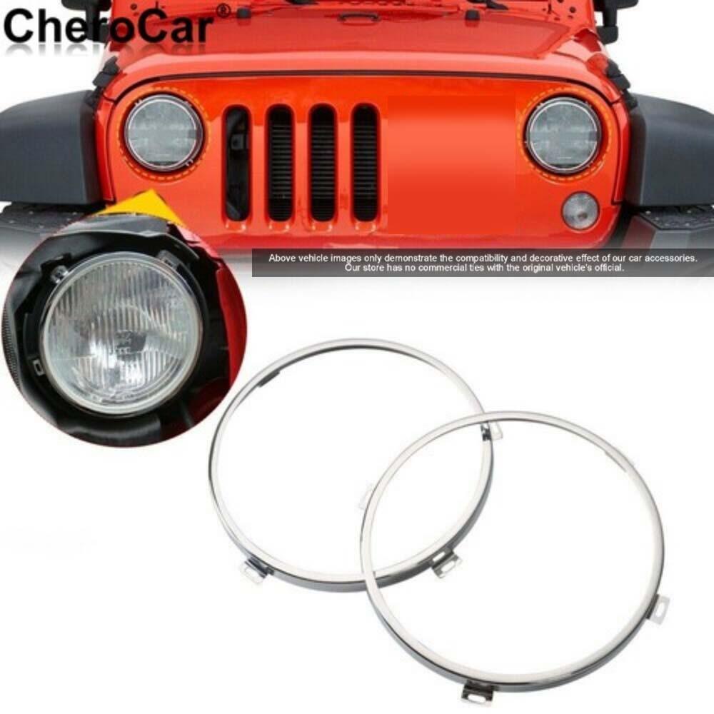 7-дюймовый кронштейн крепления фары, кольцо-фиксатор, декоративная накладка для 07+ Jeep Wrangler JK H