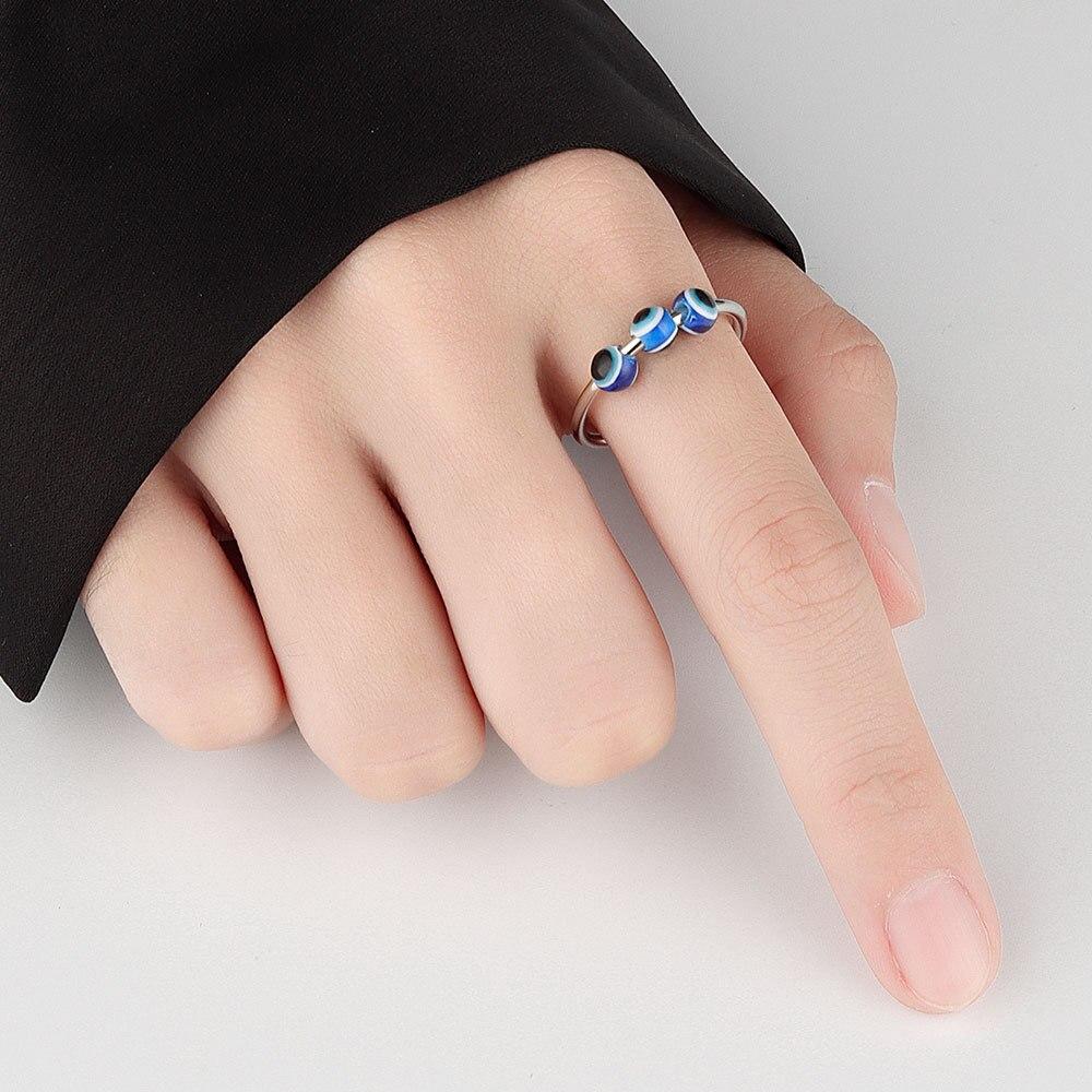 925 Sterling Silver Spinner Rings For Women Rotate Freely Spinning Anti Stress Birthday Party Accessories Jewelry Gift Jz518