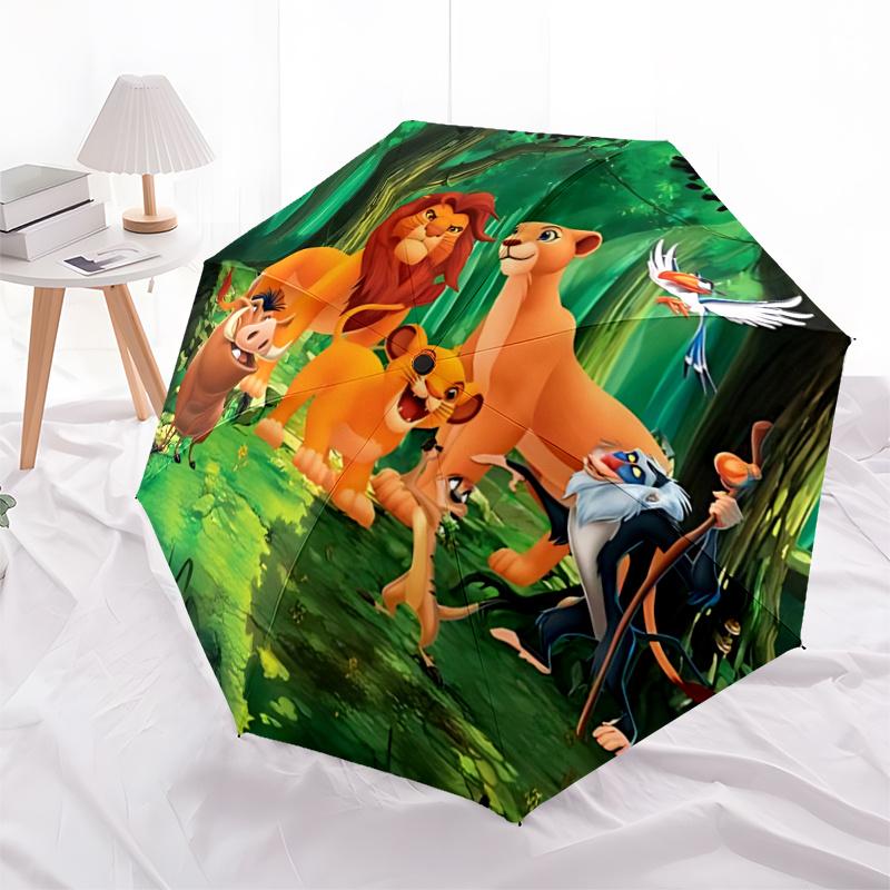 

1pc Automatically Open/Closed Umbrella with Portable Tri-Fold Design, 8-Bone Iron Frame - Outdoor Umbrella, Perfect Festival Gift for Fans,