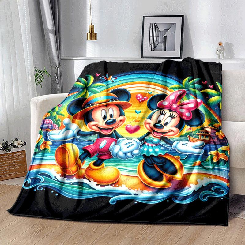 1pc Mickey Mouse Printing Blanket - Soft, All-Season Throw for Living Room, Bedroom,Travel