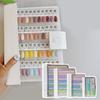 78-450 Farben Magnetische Spitzen Nail Art Musterbuch Maniküre Farbtest Aufbewahrungsbuch Große Acryl-Werke Auslage Farbkarten