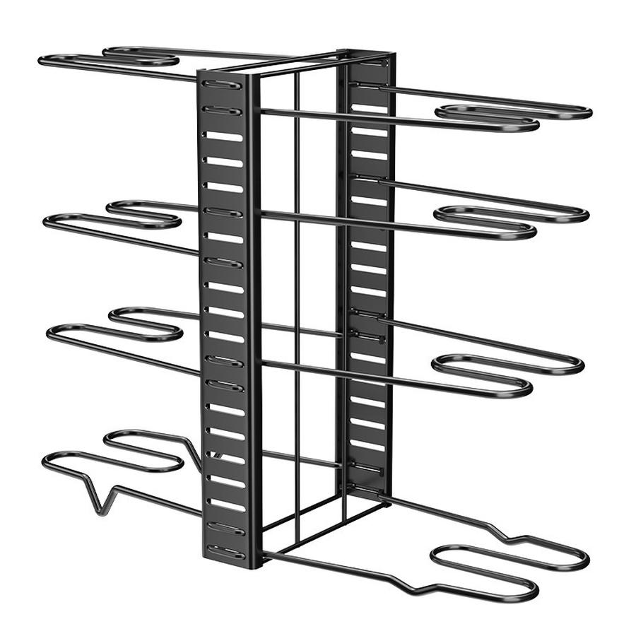 Kitchen Shelf Pot Organizer Multi-Layer Adjustable Pot Rack Storage Shelves for Under Sink Cabinet