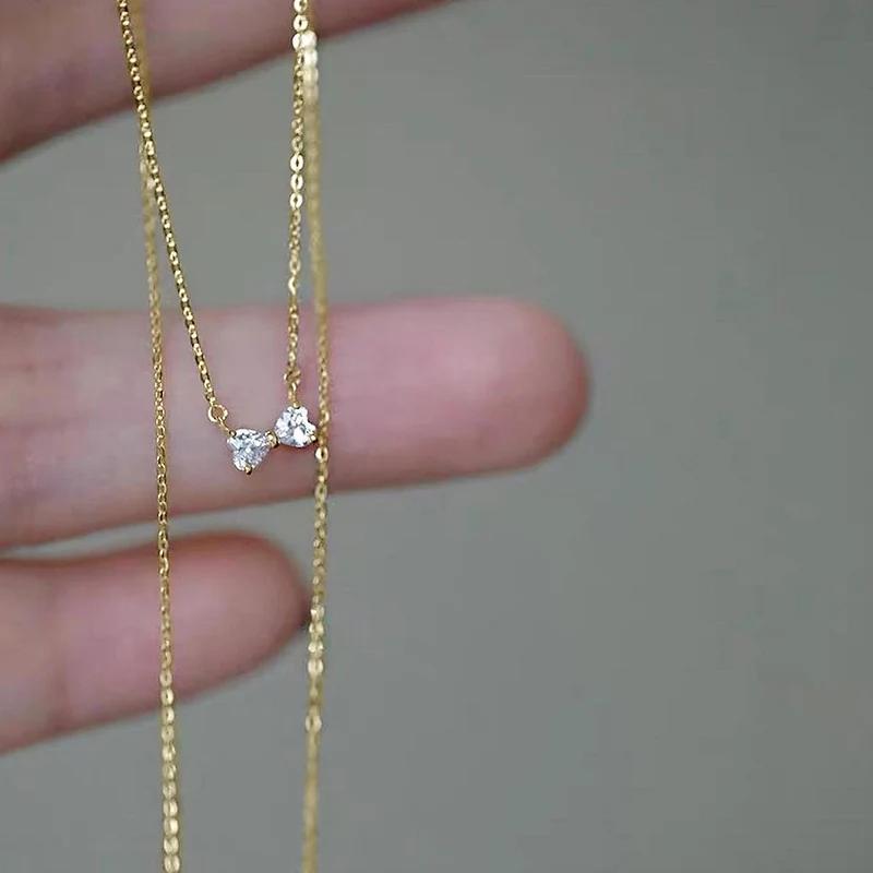 Huitan New Sweet Bowknot Pendant Necklace for Lady Simple Stylish Romantic Neck Accessories Women Trendy Wedding Party Jewelry